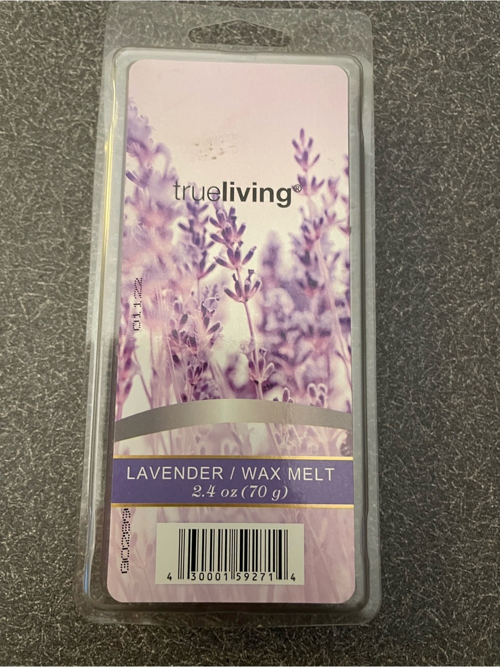 True Living Lavender Wax Melt - Soft Purple Scented Wax